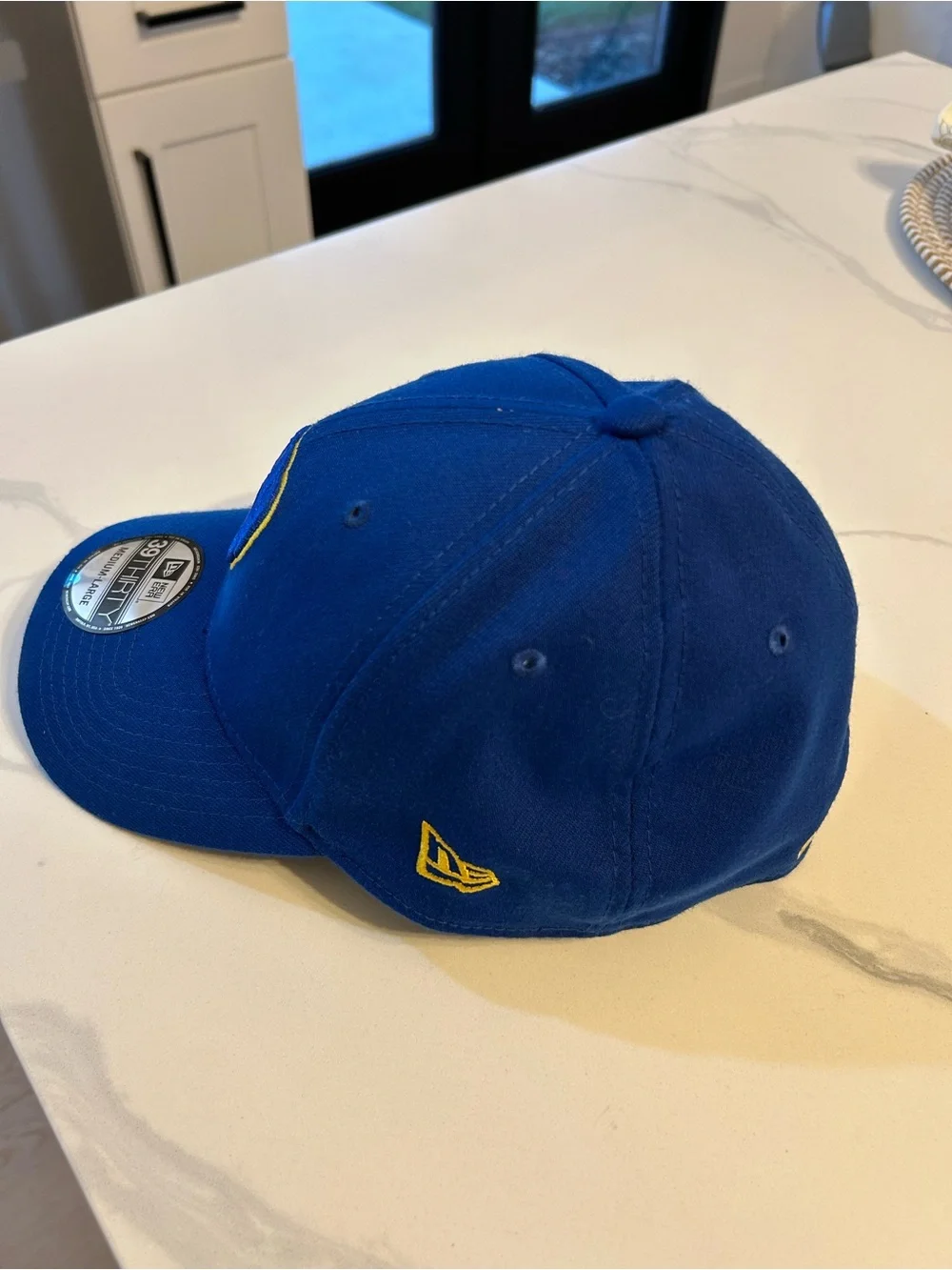 New Era Milwaukee Brewers Blue and Yellow Baseball Cap with Embroidered